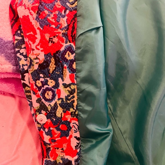 Beautiful colorful Traffic People coat VERY UNIQUE eye catching M - Picture 3 of 4